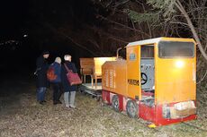 Die Lehmbahn (Feldbahn Ziegelei Landquart) wartet auf seine Passagiere - LandquartKultur, Landquart