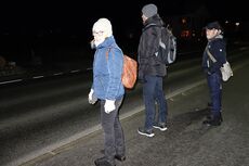 Fussmarsch zur Lehmbahn um das 222. Mitglied von LandquartKultur zu feiern - LandquartKultur, Landquart