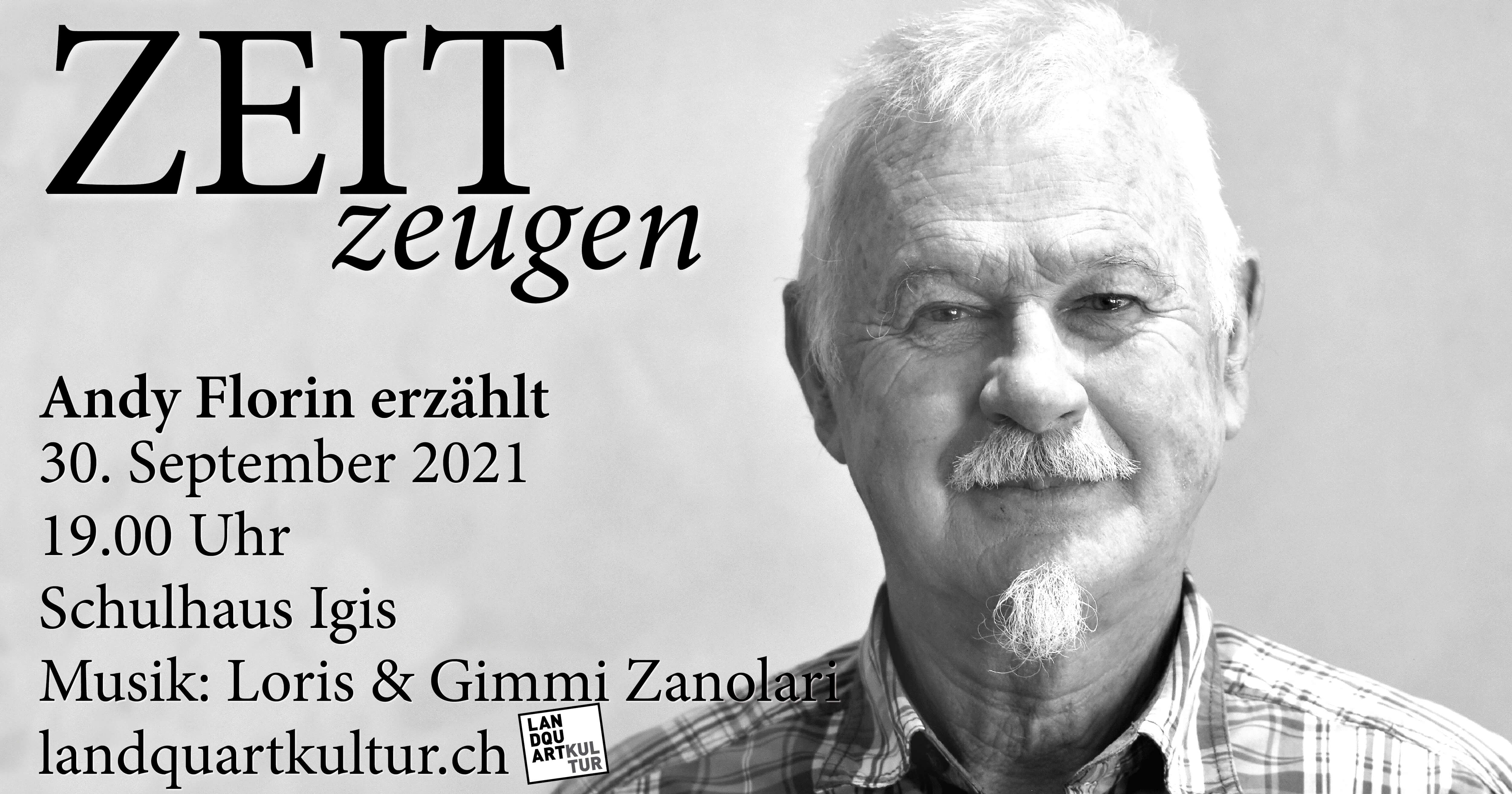 ZeitZeugen Igis: Andy Florin erzählt bei LandquartKultur, Landquart